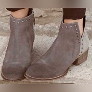 Diba True Short Order Bootie in Charcoal and Pewter